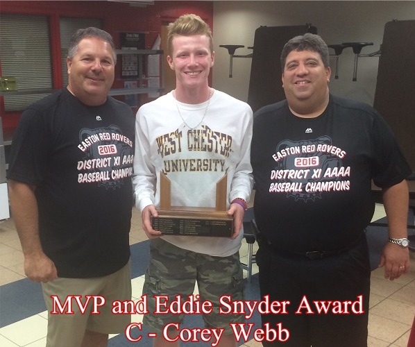 2016 MVP and Eddie Snyder Award Winner, Corey Webb